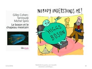 13/12/2016
Relativité et quanta, une nouvelle
révolution scientifique...
18
 