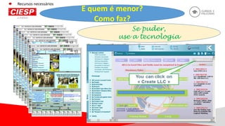 Recursos necessários
E quem é menor?
Como faz?
Se puder,
use a tecnologia
 