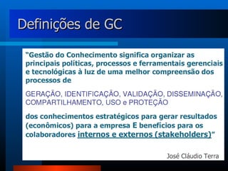 Definições de GC 