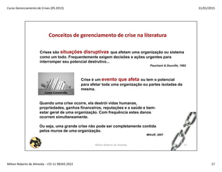 Gerenciamento de Crises 