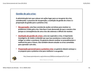 Gerenciamento de Crises 