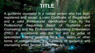Current Issues Challenges and Trends in Guidance and Counseling | PPTX