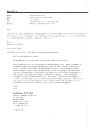 Councilmember Bj Williams Garland Texas Obstructing Hispanic Developm