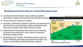 Mobilizing AR4D partnerships to achieve national food security