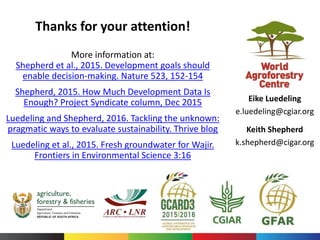 Prioritizing research for development impact- Eike Luedeling