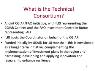 The Technical Consortium (TC) for ending drought emergencies and building resilience to drought in the Horn of Africa