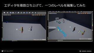 エディタを複数立ち上げて、一つのレベルを編集してみた
 