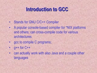 GCC compiler | PPT
