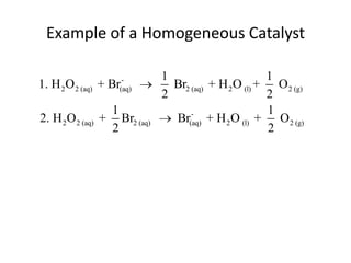 Example of a Homogeneous Catalyst