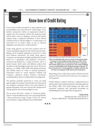 Know-how of Credit Rating
