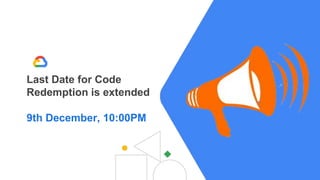Last Date for Code
Redemption is extended
9th December, 10:00PM
 