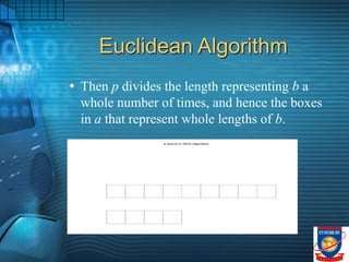 GCD.ppt for mathematics learning. Can be of use for college algebra | PPT