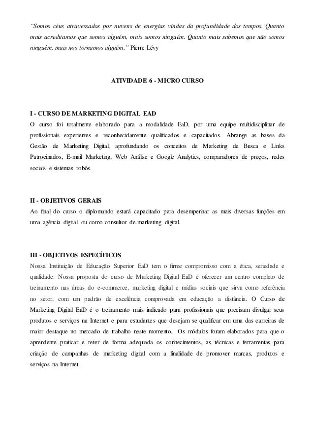 Curso planejamento de marketing