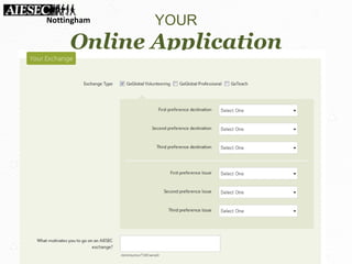 YOUR
Online Application
Nottingham
 