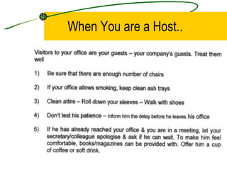 When You are a Host.. 