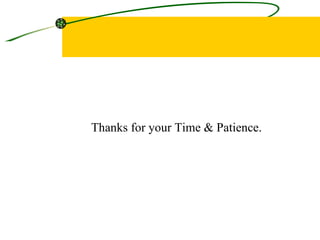 Thanks for your Time & Patience. 