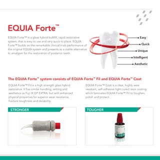 GC EQUIA Forte Fil Bulk Fill Capsule From GC India Dental. | PDF