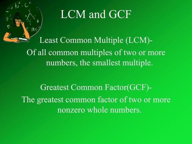 Gcf and lcm | PPTX