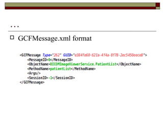 …
 GCFMessage.xml format
 