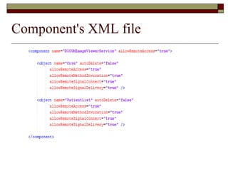 Component's XML file
 
