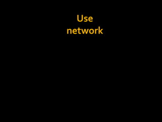 Use
network