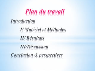 Plan du travail
 