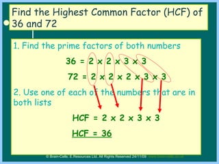 Gcf Lcm Word Problems | PPT