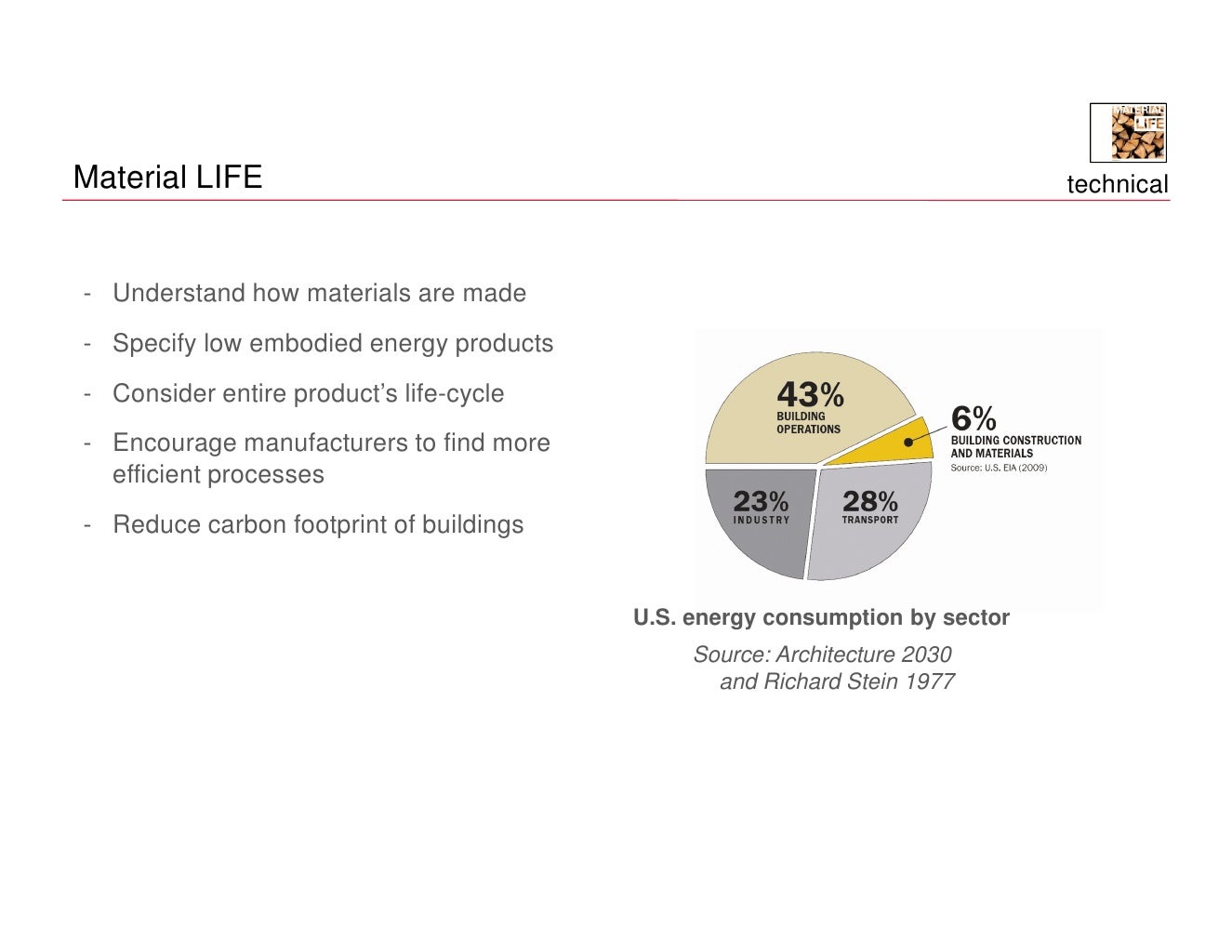 Material LIFE technical Understand