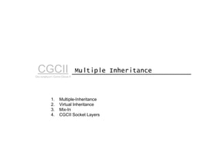 GCGC- CGCII 서버 엔진에 적용된 기술 (7) - Multiple Inhertance | PPT