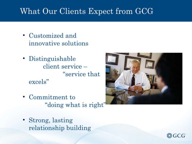 GCG Capabilities Presentation | PPT