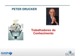 PETER DRUCKER
Trabalhadores do
Conhecimento
 