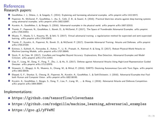 Adversarial examples in deep learning (Gregory Chatel) | PDF