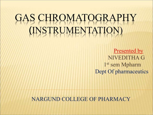 GC introduction and instrumentation part | PPT