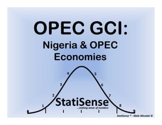 OPEC GCI:
Nigeria & OPEC
  Economies




             StatiSense ® - Wale Micaiah ©
 