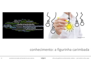 oficina de gestão do conhecimento, módulo I - josé antônio carlos, pepe20 secretaria de estado da fazenda de santa catarina
conhecimento: a figurinha carimbada
https://designshack.net/
 