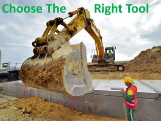 Choose The Right Tool 
 