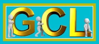 GCL  Logo de Letras Douradas