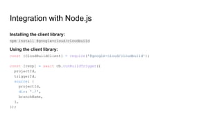 Google Cloud Build - Overview and Examples | PPTX