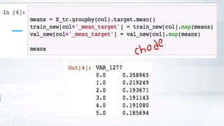 Feature engineering mean encodings | PPTX