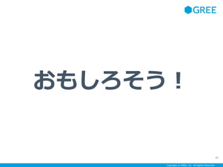 Copyright ? GREE, Inc. All Rights Reserved.
⤷
80
 