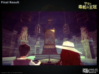 Copyright © GREE, Inc. All Rights Reserved.
Final Result
Copyright © GREE, Inc. All Rights Reserved.
 