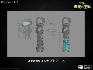Copyright © GREE, Inc. All Rights Reserved.
Concept Art
Copyright © GREE, Inc. All Rights Reserved.
Assetのコンセプトアート
 