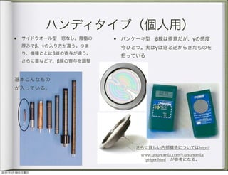 •                  •         β                 γ
                β γ                     γ
                      β
                          β




                                                              http://
                                  www.utsunomia.com/y.utsunomia/
                                   geiger.html

2011   6   19
 