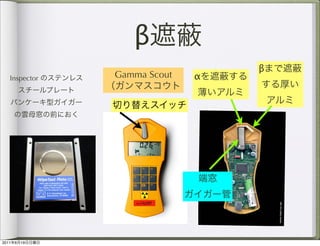 β
                                  β
   Inspector    Gamma Scout   α




2011   6   19
 