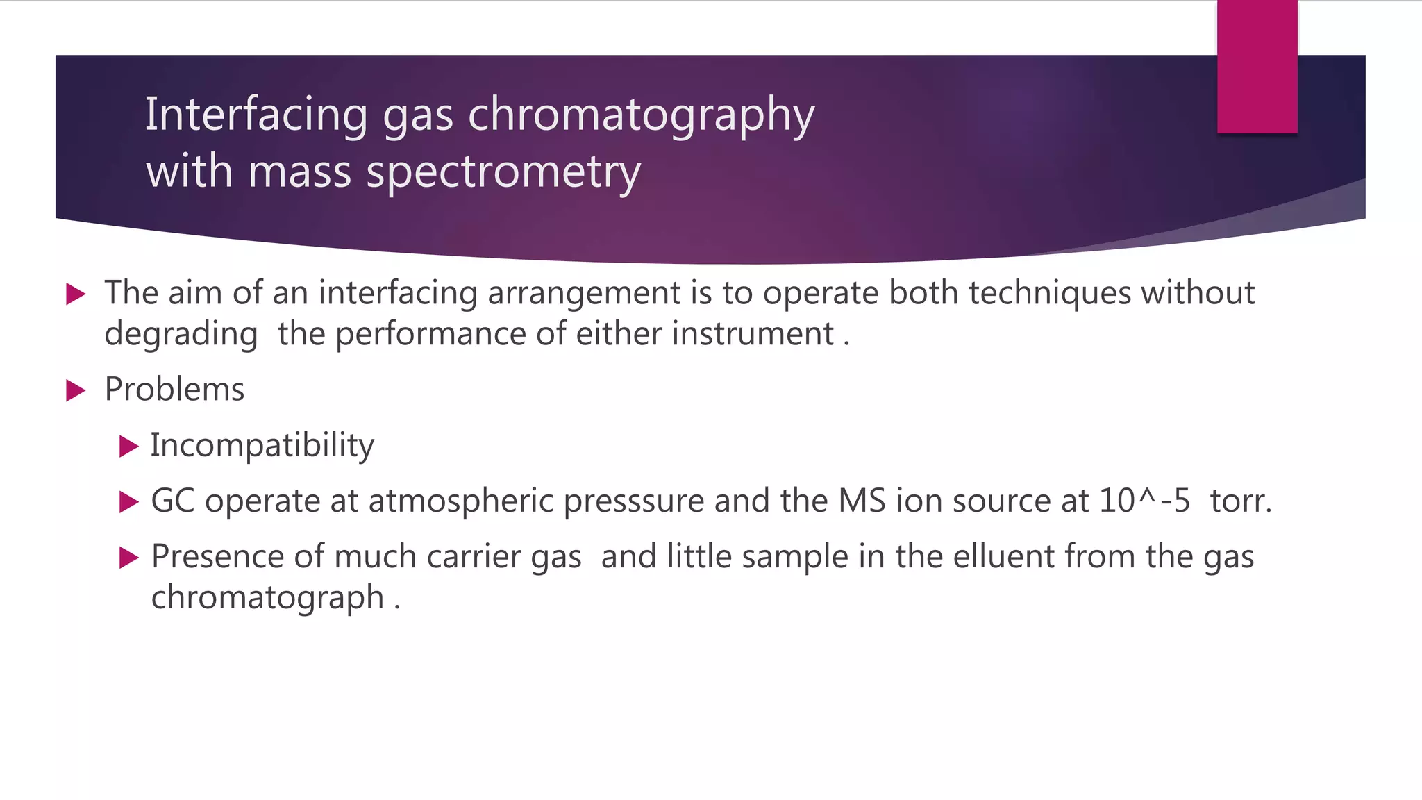 GCMS Gas Chromatography–Mass Spectrometry | PPTX