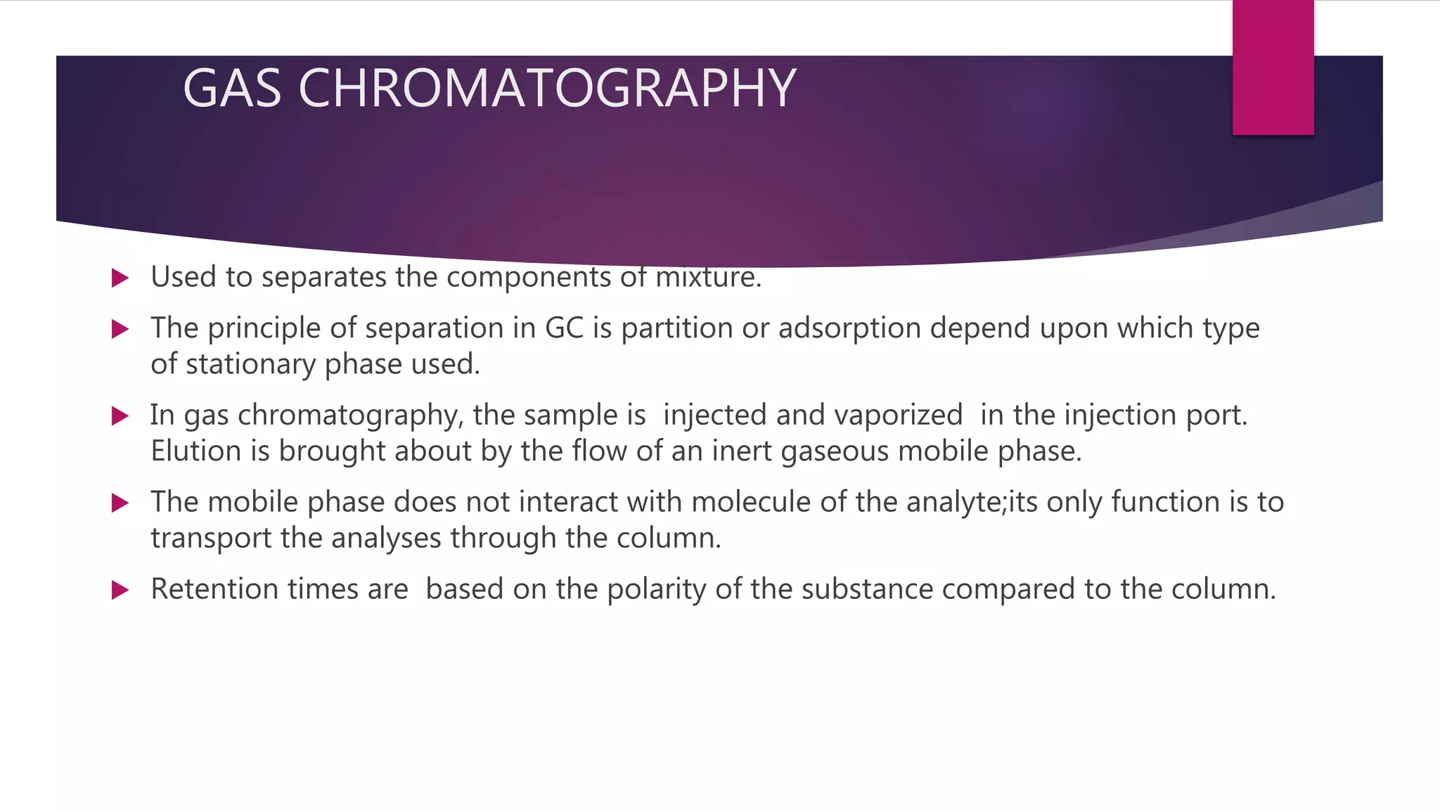 GCMS Gas Chromatography–Mass Spectrometry | PPTX