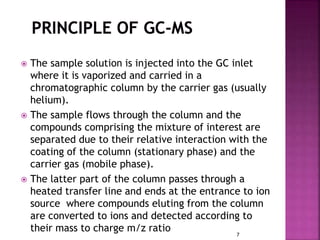 Gas Chromatography and mass spectrometry | PPT | Free Download