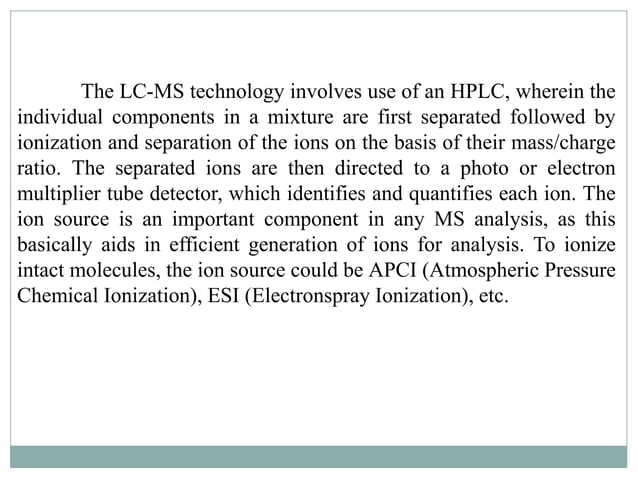 GCMS & LCMS | PPTX