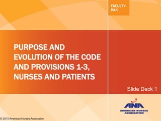 Anas Protection Code ANA eguide to the code of ethics for nurses | PPTX