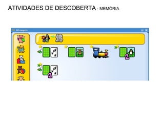 ATIVIDADES DE DESCOBERTA  - MEMÓRIA 